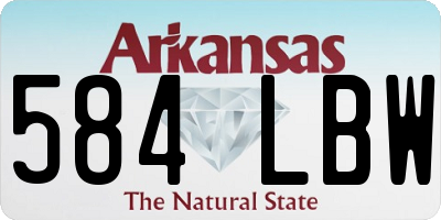 AR license plate 584LBW
