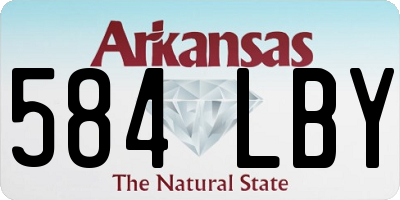 AR license plate 584LBY