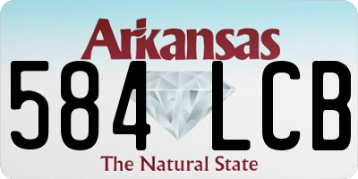 AR license plate 584LCB