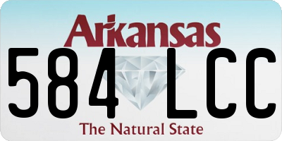 AR license plate 584LCC