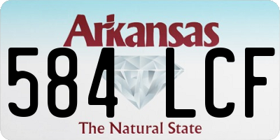 AR license plate 584LCF
