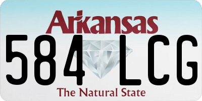 AR license plate 584LCG