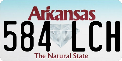AR license plate 584LCH