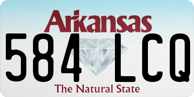 AR license plate 584LCQ