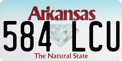 AR license plate 584LCU