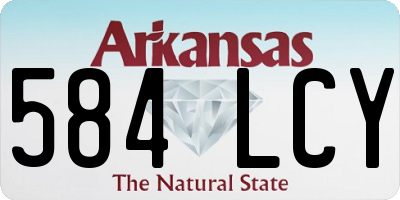 AR license plate 584LCY