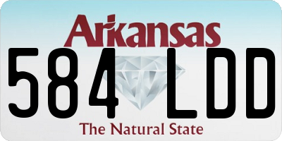 AR license plate 584LDD