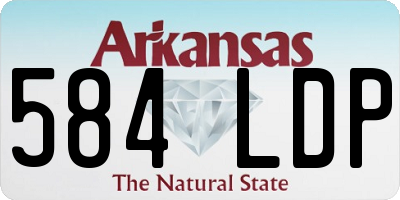 AR license plate 584LDP