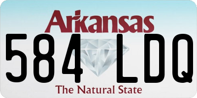 AR license plate 584LDQ