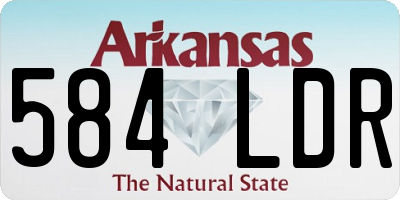 AR license plate 584LDR