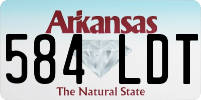 AR license plate 584LDT