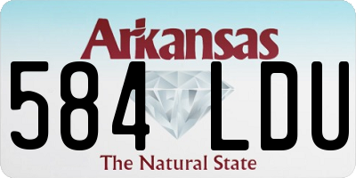 AR license plate 584LDU