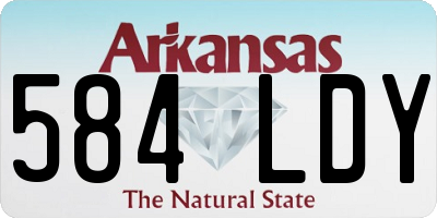 AR license plate 584LDY