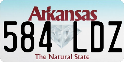 AR license plate 584LDZ