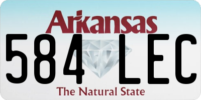AR license plate 584LEC