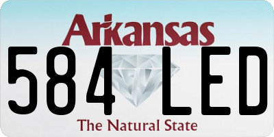 AR license plate 584LED