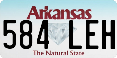 AR license plate 584LEH