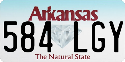 AR license plate 584LGY