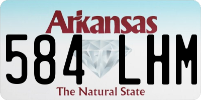 AR license plate 584LHM