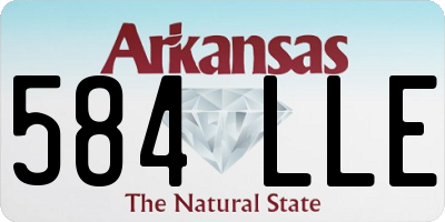 AR license plate 584LLE