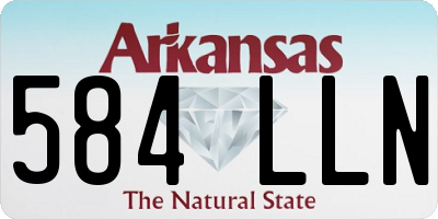 AR license plate 584LLN