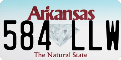 AR license plate 584LLW