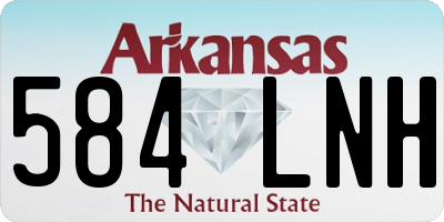 AR license plate 584LNH