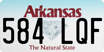 AR license plate 584LQF