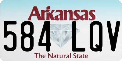 AR license plate 584LQV