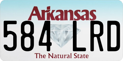 AR license plate 584LRD