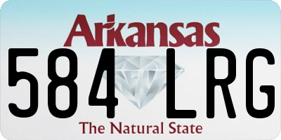 AR license plate 584LRG