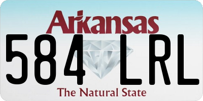 AR license plate 584LRL