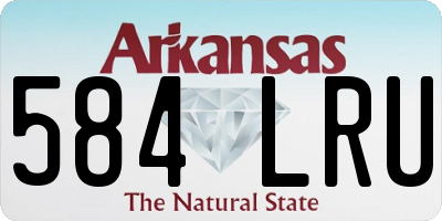 AR license plate 584LRU
