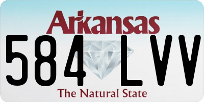 AR license plate 584LVV