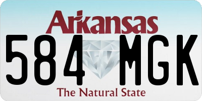 AR license plate 584MGK