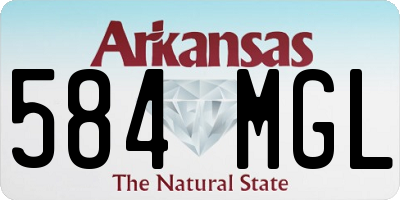 AR license plate 584MGL