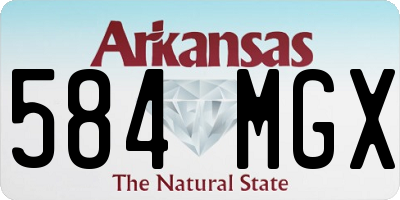 AR license plate 584MGX