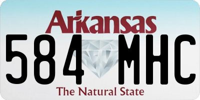 AR license plate 584MHC