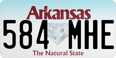 AR license plate 584MHE