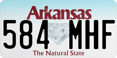 AR license plate 584MHF