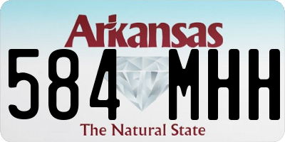 AR license plate 584MHH