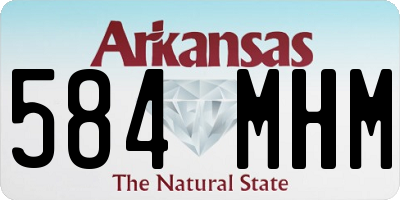 AR license plate 584MHM