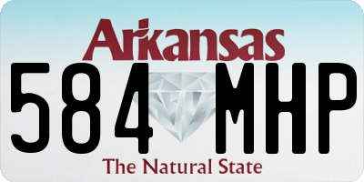 AR license plate 584MHP