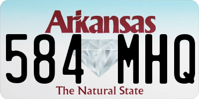 AR license plate 584MHQ