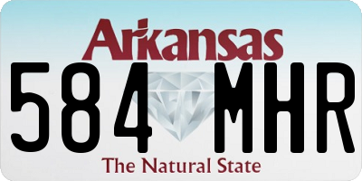 AR license plate 584MHR