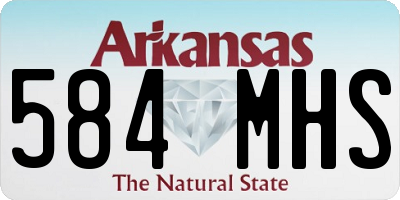 AR license plate 584MHS