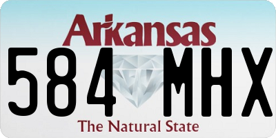 AR license plate 584MHX
