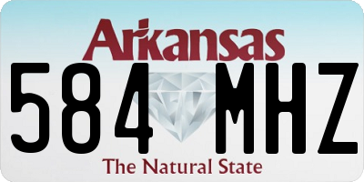 AR license plate 584MHZ
