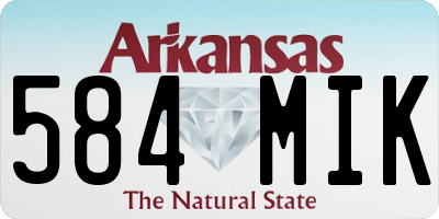 AR license plate 584MIK
