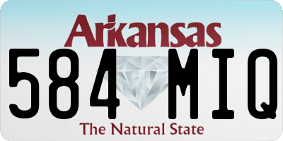 AR license plate 584MIQ